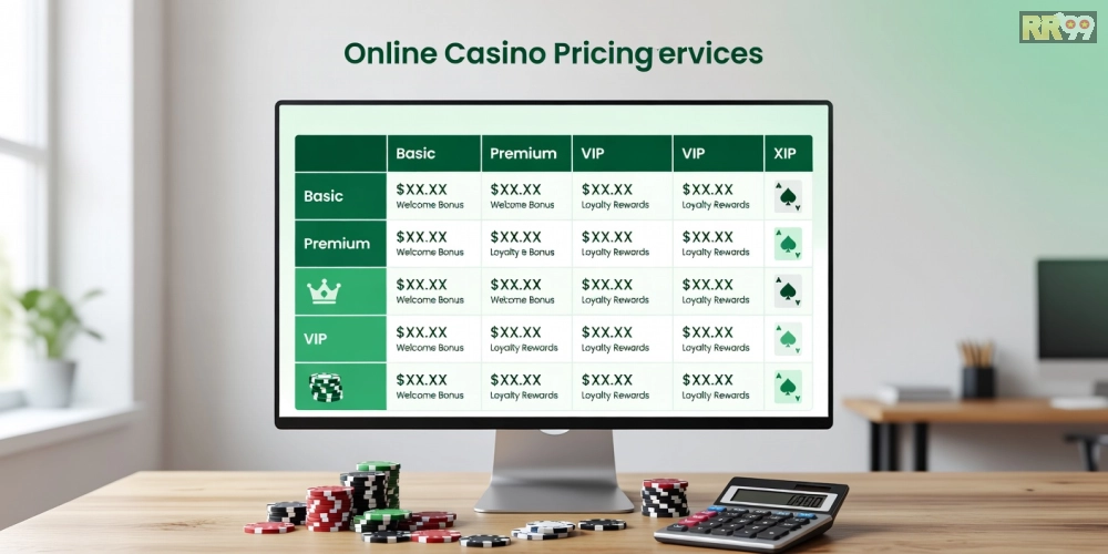 Bảng giá chi tiết các gói dịch vụ top casino rr99 cập nhật năm 2025 với ưu đãi hấp dẫn.