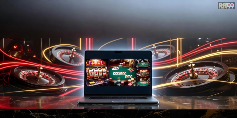 Hình minh họa khái niệm top casino rr99 với giao diện hiện đại và trò chơi hấp dẫn năm 2025.
