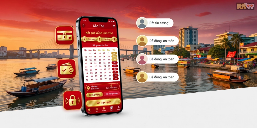 Giao diện nền tảng xổ số Cần Thơ RR99 chuyên nghiệp và dễ sử dụng