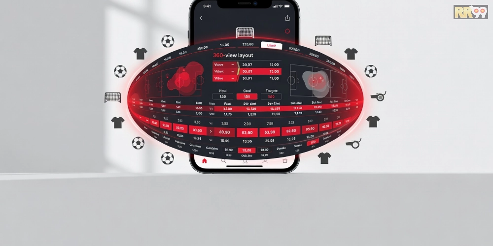 Hình ảnh nền tảng Fun88 với tính năng 360 độ thể thao và giao diện cá cược hấp dẫn