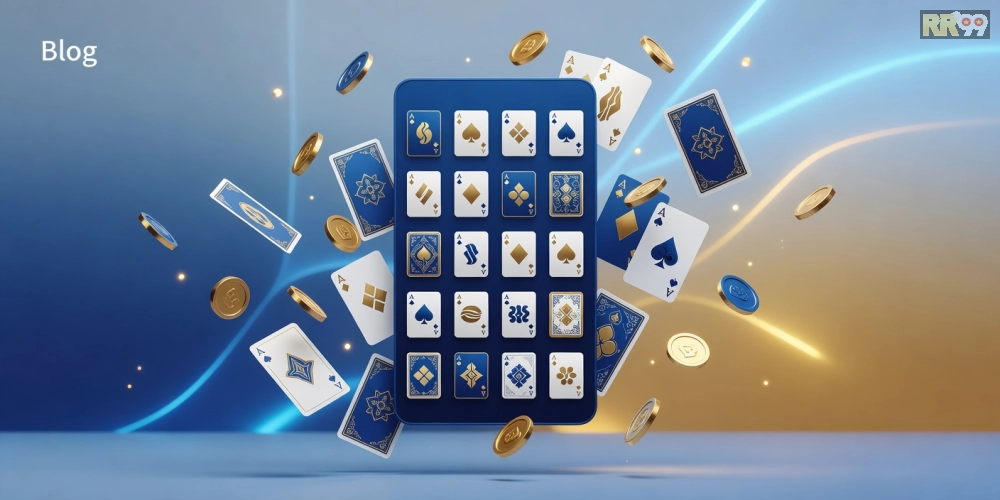 Hình minh họa giao diện game bài online rr99 với các tựa game phổ biến