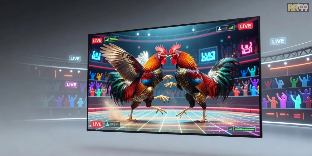Hình minh họa khái niệm xem đá gà trực tiếp trên nền tảng rr99 chuyên nghiệp