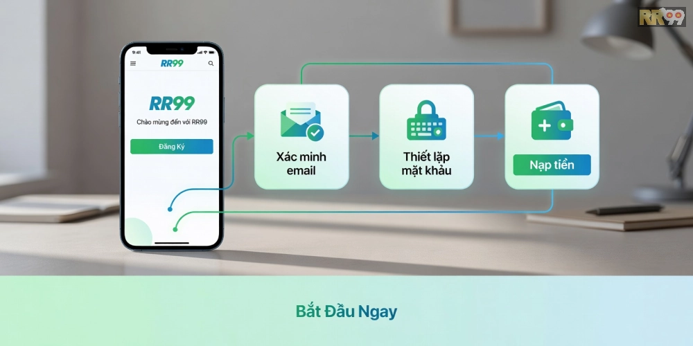 Caption hướng dẫn từng bước đăng ký tài khoản xổ số miền Bắc rr99