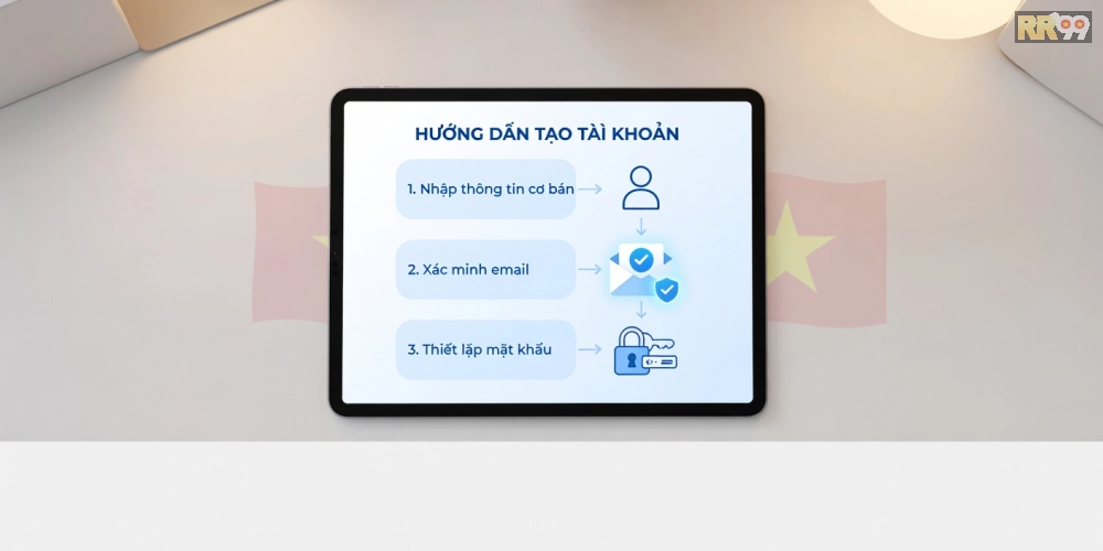 Hướng dẫn từng bước đăng ký tài khoản xổ số rr99