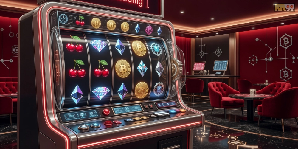 Giao diện chơi game tại crypto casino rr99 Elite với các trò slot hấp dẫn