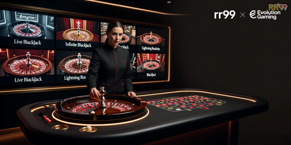 Giao diện trực tiếp casino rr99 với trò chơi Evolution Gaming hấp dẫn và dealer chuyên nghiệp