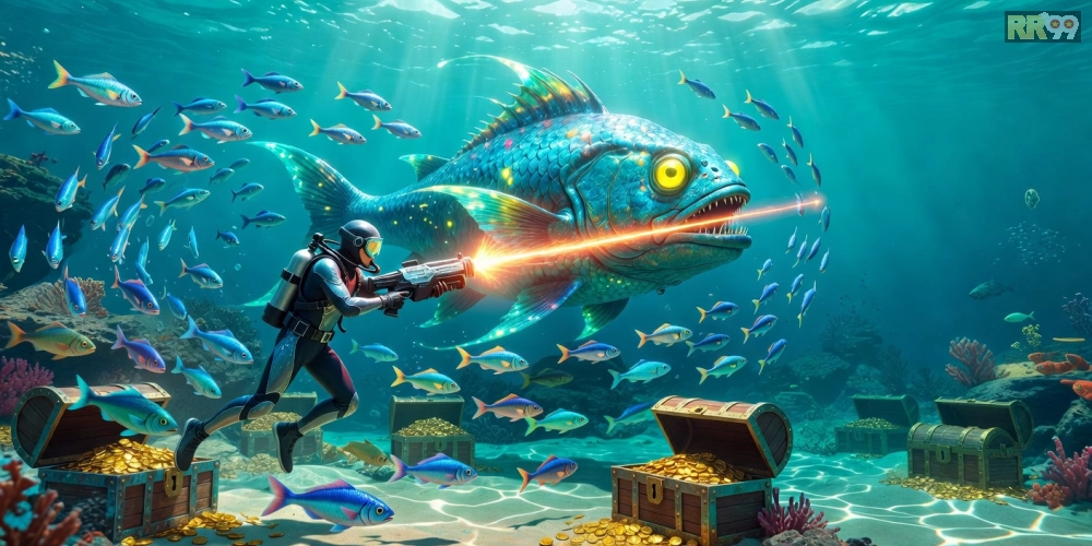 Trải nghiệm game bắn cá rr99 Fish Master Pro với boss cá khổng lồ