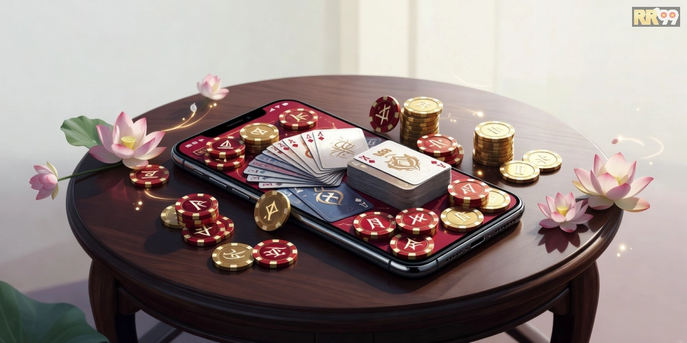 Khái niệm tải game bài RR99 được minh họa qua giao diện ứng dụng