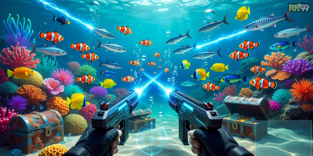 Trải nghiệm game Đại Dương Bắn Cá RR99 với hình ảnh đại dương rực rỡ